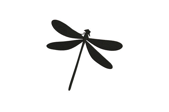 Black Dragonfly: A Timeless Embroidery Gift Design