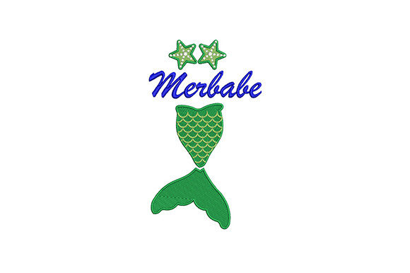Blue Merbabe: A Mermaid Design for Holiday Magic