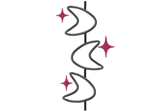 Boomerang Pole Embroidery Design