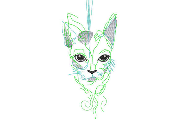 Cat Outline with Big Eyes: A Designer’s Review for Branded Merch