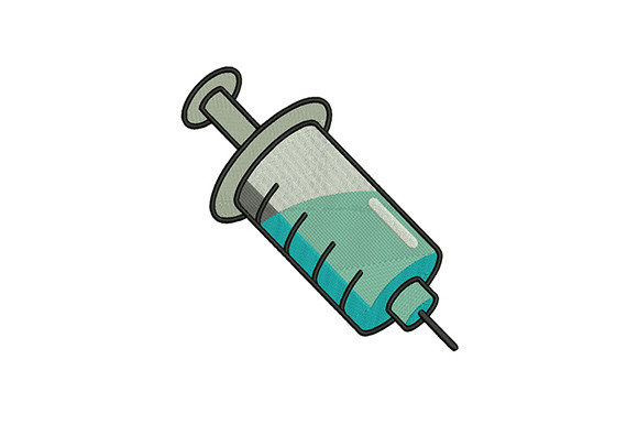 Syringe: A Clean, Thoughtful Embroidery Design for Healthcare Gifts
