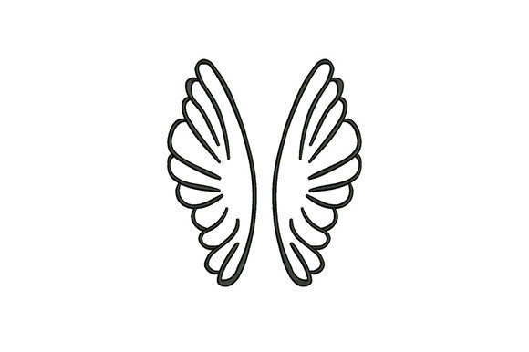 Unicorn Wings Line Art: A Smart Choice for Small Business Embroidery